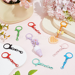 48Pcs 12 Colors Spray Painted Iron Swivel Clasps&nbsp;FIND-SC0022-75