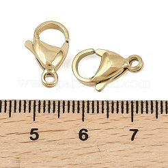 304 Stainless Steel Lobster Claw Clasps&nbsp;STAS-D218-01G-04