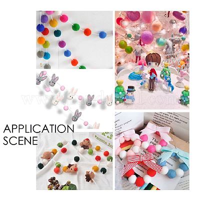 Wool Felt Balls&nbsp;AJEW-P081-A08-1