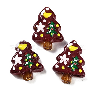 Christmas Theme Handmade Lampwork Beads&nbsp;LAMP-I027-07R-1