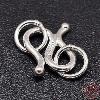 Sterling Silver S-Hook Clasps&nbsp;STER-F014-01D-1