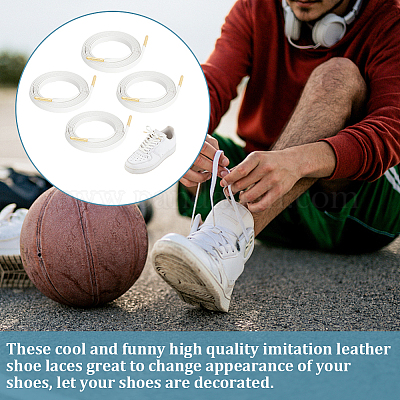 Imitation Leather Shoe Laces&nbsp;FIND-WH0110-387A-1