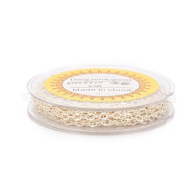 Brass Dapped Cable Chains&nbsp;KK-I647-04MS-1
