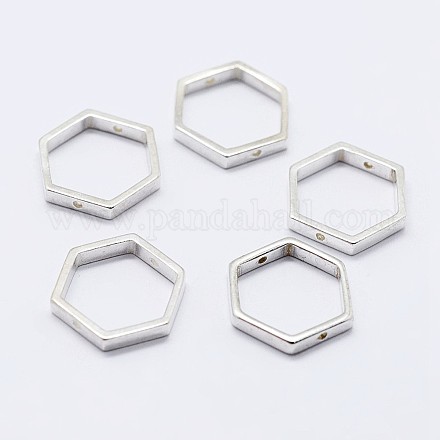925 Sterling Silver Bead Frames&nbsp;STER-F036-12S-11x10-1