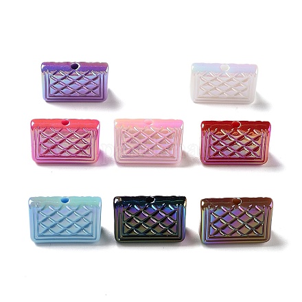 UV Plating Iridescent Acrylic Beads MACR-D032-11-1