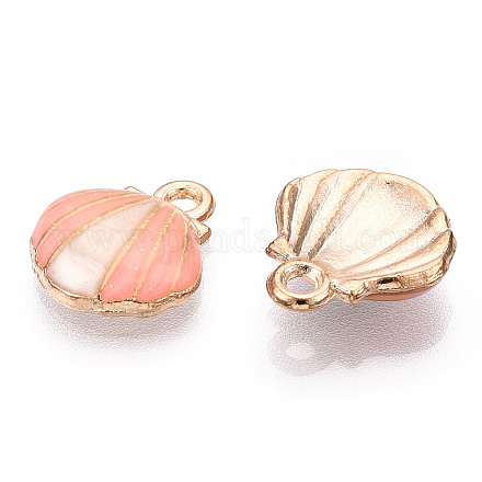 Zinc Alloy Enamel Charms PALLOY-I124-02G-E-1