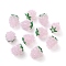 Glass Beads, Bumpy, Grapes, Pink, 14x12mm, Hole: 2mm