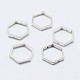925 Sterling Silver Bead Frames&nbsp;STER-F036-12S-11x10-1
