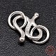 Sterling Silver S-Hook Clasps&nbsp;STER-F014-01D-3