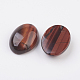 Natural Dyed & Heated Red Tiger Eye Flat Back Cabochons&nbsp;G-G741-13x18mm-13-2