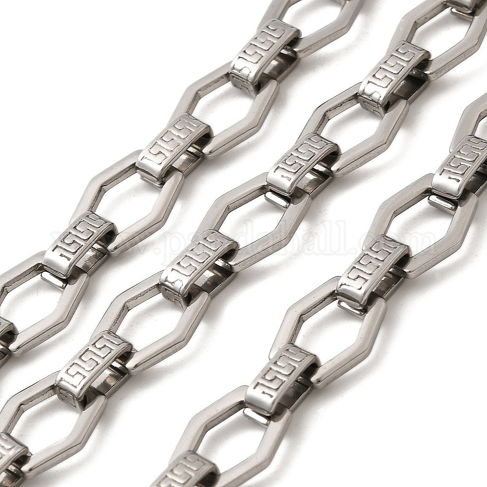 Wholesale 304 Stainless Steel Hexagon Link Chains - Pandahall.com
