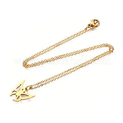 201 Stainless Steel Pendant Necklaces&nbsp;NJEW-S105-JN514-40-2