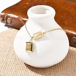 304 Stainless Steel Cable Chains Charm Bracelets for Women&nbsp;BJEW-U021-11G