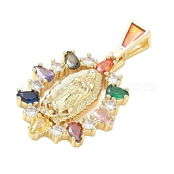 Religion Brass Pave Cubic Zirconia Pendants&nbsp;CU-CBA83A6-01B-G