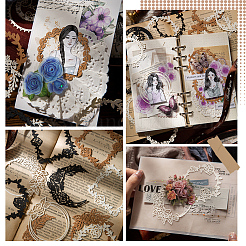 3 Sets 6 Style Vintage Cutout Lace Scrapbook Paper Pads&nbsp;DIY-CP0012-60