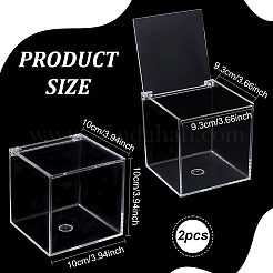 Transparent Acrylic Boxes Cover&nbsp;CON-WH0095-86A