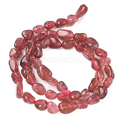 Natural Strawberry Quartz Beads Strands&nbsp;G-D329-A01