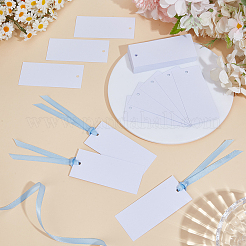 50Pcs Blank Rectangle White Paper Gift Tags&nbsp;CDIS-CN0001-03C