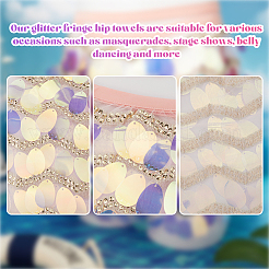 Alloy Teardrop Waist Belt&nbsp;AJEW-WH20008-13B