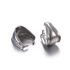 Tarnish Resistant 304 Stainless Steel Snap on Bails&nbsp;STAS-P223-06P