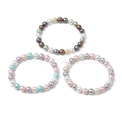 Shell Pearl Beads Stretch Bracelets For Women&nbsp;BJEW-JB11340