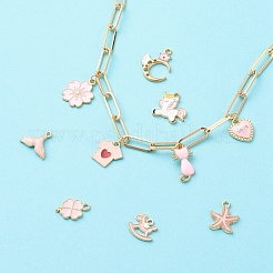 Alloy Enamel Pendants&nbsp;ENAM-YW0001-20