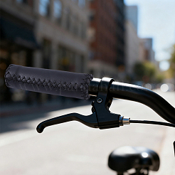 1 Pair Imitation Leather Handlebar Covers for Bicycle&nbsp;FIND-CL0001-64A