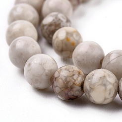 Natural Maifanite/Maifan Stone Beads Strands&nbsp;G-F353-6mm