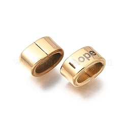 304 Stainless Steel Large Hole Beads&nbsp;STAS-H263-02G-02