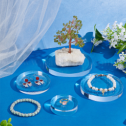 4Pcs 4 Styles Acrylic Display Pedestals for Cosmetic&nbsp;ODIS-BC0001-25A