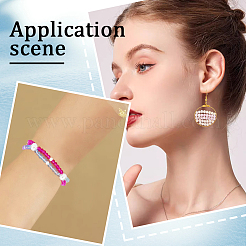 10 Strands 5 Styles Transparent Gradient Color Glass Beads Strands&nbsp;GLAA-SC0002-03