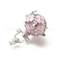 Alloy Enamel Bead Cage Pendants&nbsp;ENAM-M047-01P-B