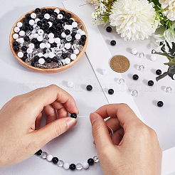 3 Colors Transparent & Opaque Acrylic Beads&nbsp;MACR-SC0001-77B