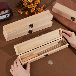 4Pcs Bamboo and Wood Flip Cover Box&nbsp;CON-OC0001-71