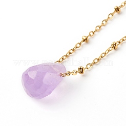 Natural Quartz Pendant Necklaces&nbsp;NJEW-JN03472
