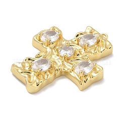 Rack Plating Brass Micro Pave Cubic Zirconia Pendants&nbsp;KK-L224-014G