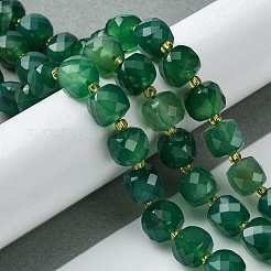 Natural Dyed & Heated Green Onyx Agate Beads Strands&nbsp;G-Q010-A16-01