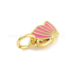 Real 18K Gold Plated Rack Plating Brass Enamel Charms&nbsp;KK-M293-33G-03