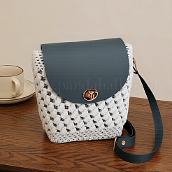 1 Bag Handmade PU Leather Crochet Shoulder Bag Accessories Kits&nbsp;DIY-CL0001-04A
