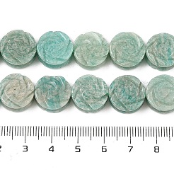 Natural Amazonite Carved Beads Strands&nbsp;G-B134-A01-01