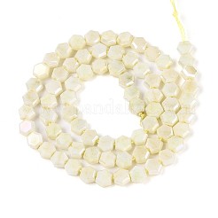 Anti-Tarnish Electroplate Glass Beads Strands&nbsp;GLAA-T028-6mm-02E