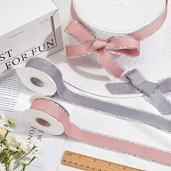 2 Rolll 2 Colors Polyester Frayed Grosgrain Ribbons&nbsp;OCOR-CY0001-39