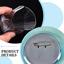 100Pcs PVC Badge Protector Covers&nbsp;FIND-SP0006-26B