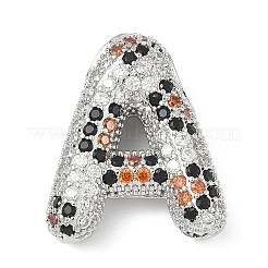 Brass Micro Pave Cubic Zirconia Pendants&nbsp;KK-Z108-01P