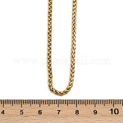 304 Stainless Steel Wheat Chains Necklaces for Unisex&nbsp;NJEW-K395-01B-G