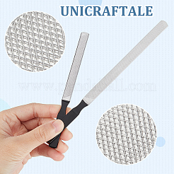4Pcs 2 Colors Stainless Steel Double-sided Nail Art Manicure Buffer Files&nbsp;AJEW-UN0001-54