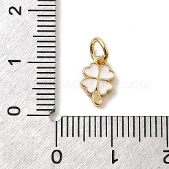 Brass Enamel Pendants&nbsp;KK-P338-25G-03