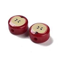Printed Opaque Acrylic Beads&nbsp;OACR-V005-01