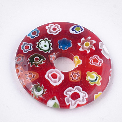 Handmade Millefiori Lampwork Pendants&nbsp;LAMP-S191-13