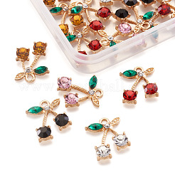Alloy Rhinestone Pendants&nbsp;ALRI-TA0001-03G